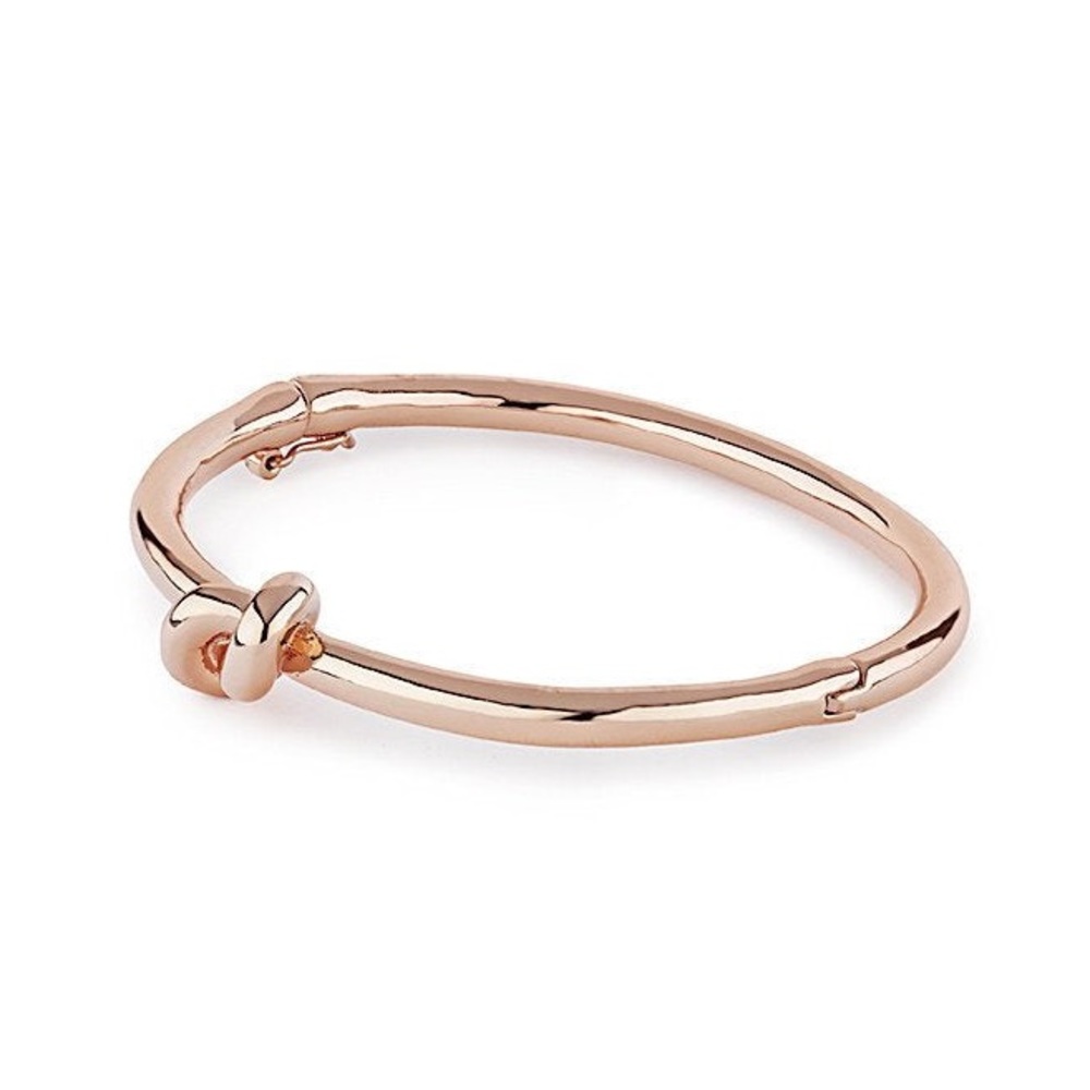 Wanderlust + Co 🌙 18k Filled Rose Gold, Knot Bangle
